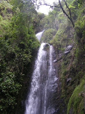 Waterfall in Vilcabamba, Ecuador